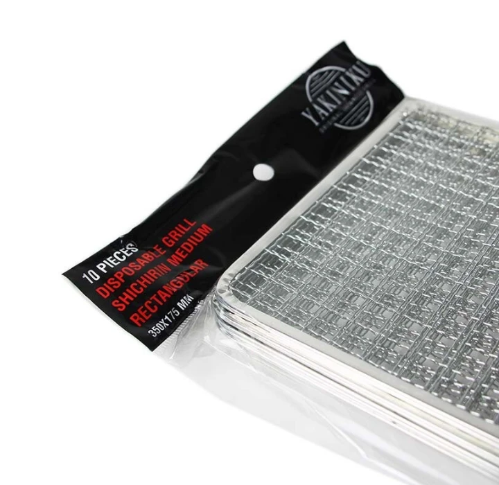 Yakiniku Wegwerprooster Rechthoekig (10 Stuks) 3 Yakiniku Wegwerprooster Rechthoekig (10 Stuks) - Afbeelding 3