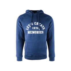 Big Green Egg Hoodie Let's Create Blauw