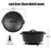 Victoria Cast Iron Wok 35.5 Cm